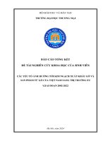 Các yếu tố ảnh hưởng tới kim ngạch xuất khẩu gổ vã sản phẩm từ gỗ của việt nam sang thị trường eu giai đoạn 2002 2022