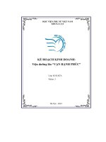 Kế hoạch kinh doanh viện dưỡng lão “vạn hạnh phúc