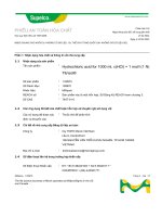 PHIẾU AN TOÀN HÓA CHẤT Hydrochloric acid for 1000 ml, c(HCl) = 1 moll (1 N) Titrisol®