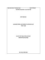 Luận văn thạc sĩ Luật học: Giám hộ theo quy định của pháp luật Việt Nam