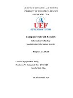 Specialization information security project cloud  đề tài chatbot with amazon lex