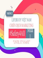 Slide thuyết trình lifebuoy việt nam chiến dịch marketing safety4all until it’s safe chiến dịch safety4all pride 2021