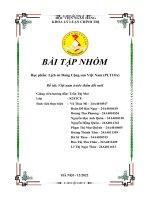 Học phần Lịch sử Đảng Cộng sản Việt Nam  Đề tài Việt nam trước thềm đổi mới