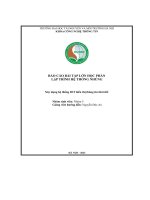 Báo cáo bài tập lớn học phần lập trình hệ thống nhúng xây dựng hệ thống iot hiển thị thông tin thời tiết