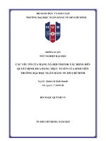 Các yếu tố của mạng xã hội tiktok tác động đến quyết định mua hàng trực tuyến của sinh viên trường đại học ngân hàng tp  hồ chí minh