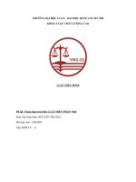 Tiểu luận luật hiến pháp đề tài tham luận tìm hiểu luật hiến pháp 1946