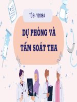 Dự phòng và tầm soát tha bệnh nhiễm mãn tính tha và hiv