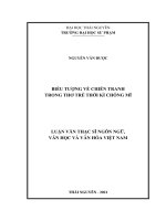 Biểu tượng về chiến tranh trong thơ trẻ thời kì chống mĩ