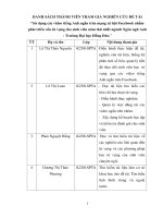 Sử dụng các video tiếng anh ngắn trên mạng xã hội facebook nhằm phát triển vốn từ vựng cho sinh viên năm thứ nhất ngành ngôn ngữ anh