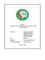 Đề tài báo cáo xây dựng trang web quản lý bán điện thoại