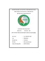 Đề tài số 05 phân tích tình hình tài chính của doanh nghiệp