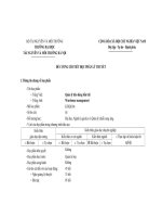 Đề cương chi tiết học phần lý thuyết quản lý kho hàng bến bãi