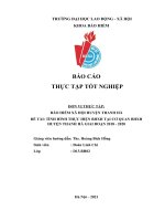 Đề tài tình hình thực hiện bhxh tại cơ quan bhxh huyện thanh hà giai đoạn 2018   2020