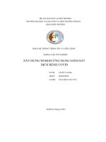 Khóa luận tốt nghiệp xây dựng webgis ứng dụng giám sát dịch bệnh covid
