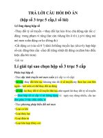 Trả lời cho đồ án thiết kế tính toán  hộp số sàn