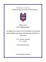 Tác động của lãi suất và tỷ giá đến tỷ suất sinh lợi cổ phiếu ngân hàng thương mại cổ phần tại việt nam