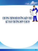 Bài giảng kế toán trưởng đơn vị hành chính sự nghiệp ( combo full slides )