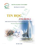 Bài giảng tin học ứng dụng 1 thiết kế bản vẽ kỹ thuật và phân tích kết cấu xây dựng