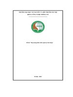 Đề tài  “xây dựng phần mềm quản lý nhà hàng