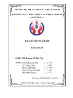 Bài tập lớn môn Điện tử cơ bản