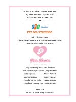 Báo cáo dự án 01 xây dựng kế hoạch và triển khai marketing cho thương hiệu pen house