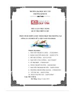 Tiểu luận thực hành quản trị chiến lược phân tích chiến lược thâm nhập thị trường tại công ty cổ phần sữa việt nam vinamilk