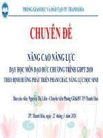 Pgd tập huấn nâng cao nl dh môn đạo đức