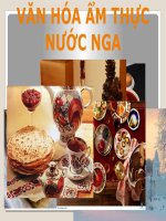 Tiểu Luận - Văn Hóa Ẩm Thực - Đề Tài - Văn Hóa Ẩm Thực Nước Nga