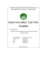 Báo cáo thực tập tốt nghiệp tại khách sạn hanoi emotion thuộc công ty cổ phần cảm xúc hà nội