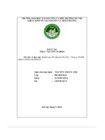 Báo cáo thực tập tốt nghiệp  khách sạn jw marriott hà nội – công ty tnhh quản lý khách sạn bitexco