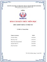 BÁO CÁO KẾT THÚC MÔN HỌC ĐIỀU KHIỂN ĐỘNG CƠ ĐIỆN DC