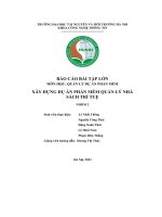 Báo cáo bài tập lớn  quản lý dự án phần mềm xây dựng dự án phần mềm quản lý nhà sách trí tuệ