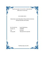 Bài tập học phần đánh giá thực trạng hệ thống đăng ký thông tin đất đai trên địa bàn thành phố thái bình, tỉnh thái bình