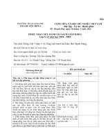 Hà mẫu 2  phiếu đánh giá  sgk lớp 5