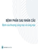 01 bệnh của thượng củng mạc và củng mạc