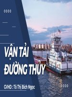 Đường thuỷ nội địa trương đại học GTVT