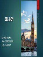 Tiểu luận tháp đồng hồ big ben