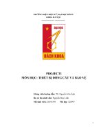 Bài tập lớn môn thiết bị đóng cắt và bảo vệ