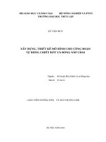 đồ án CHIẾT RÓT VÀ ĐÓNG NẮP CHAI PLC1200
