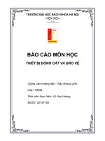 Thiết bị đóng cắt và bảo vệ