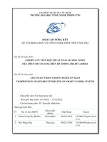 NGHIÊN CỨU TÍCH HỢP THUẬT TOÁN MÃ HÓA VIDEO DỰA TRÊN CHUẨN H.264 TRÊN HỆ THỐNG SMART CAMERA