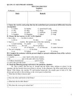 Bài kt thường xuyên 1 6a