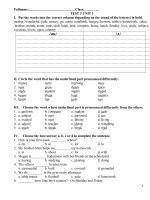 Hsg 6  test 3 unit 1