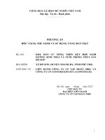 PHƯƠNG ÁN BÓC TÁCH, THU GOM VÀ SỬ DỤNG TẦNG ĐẤT MẶT