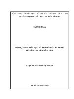 Hội họa sơn mài tại thành phố hồ chí minh từ năm 1986 đến năm 2020