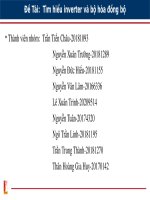 Đề tài  tìm hiểu inverter và bộ hòa đồng bộ