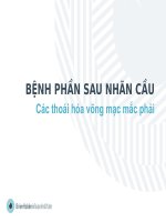 08 các thoái hóa võng mạc mắc phải