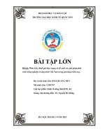 Đề tài Phân tích, đánh giá thực trạng và đề xuất các giải pháp phát triển nông nghiệp ở nông thôn Việt Nam trong giai đoạn hiện nay