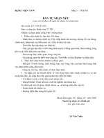 Bản tự nhận xét