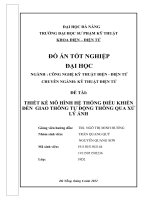 Thiết kế mô hình hệ thống điều khiển đèn giao thông tự động thông qua xử lý ảnh